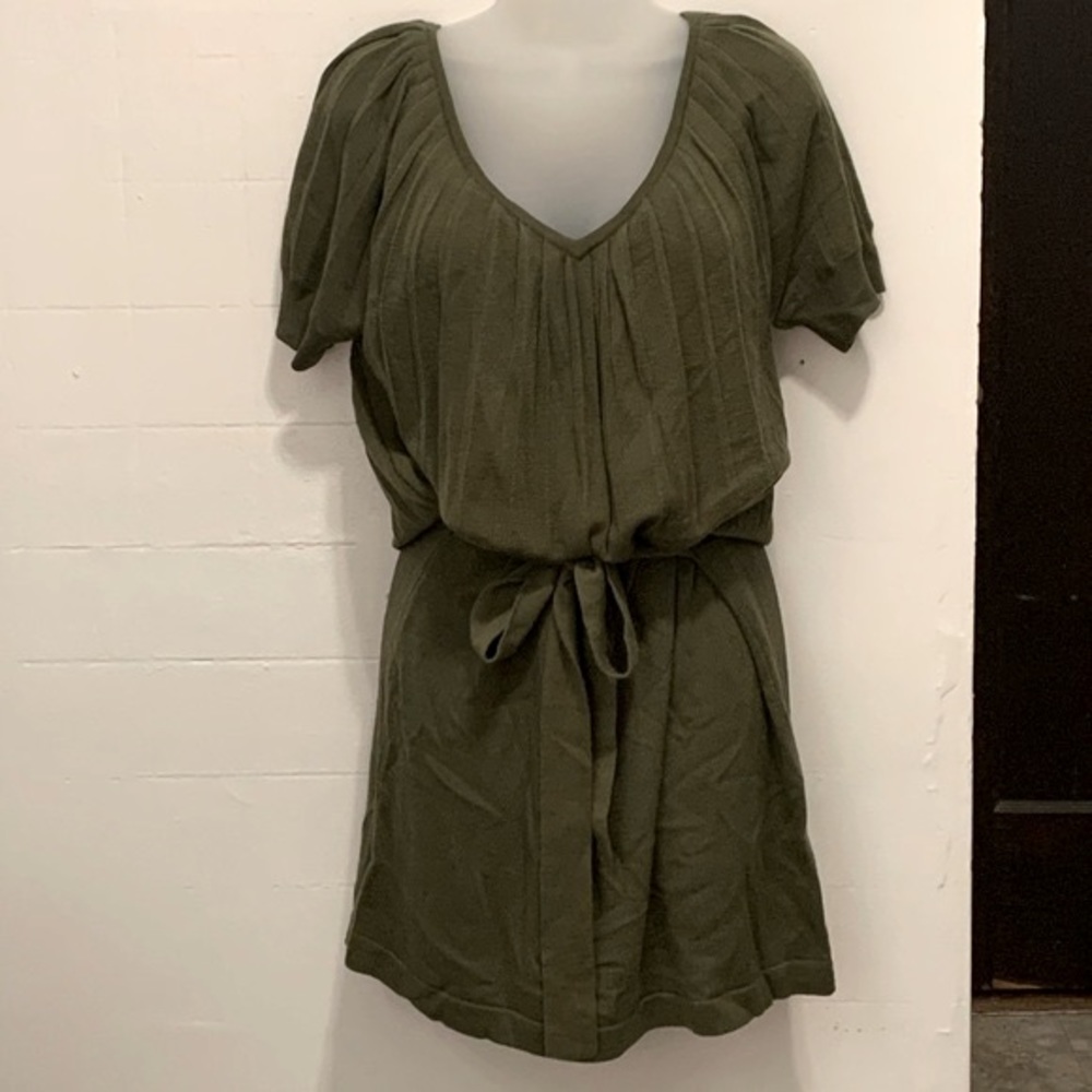 Ann Taylor LOFT. Green bunch dress
